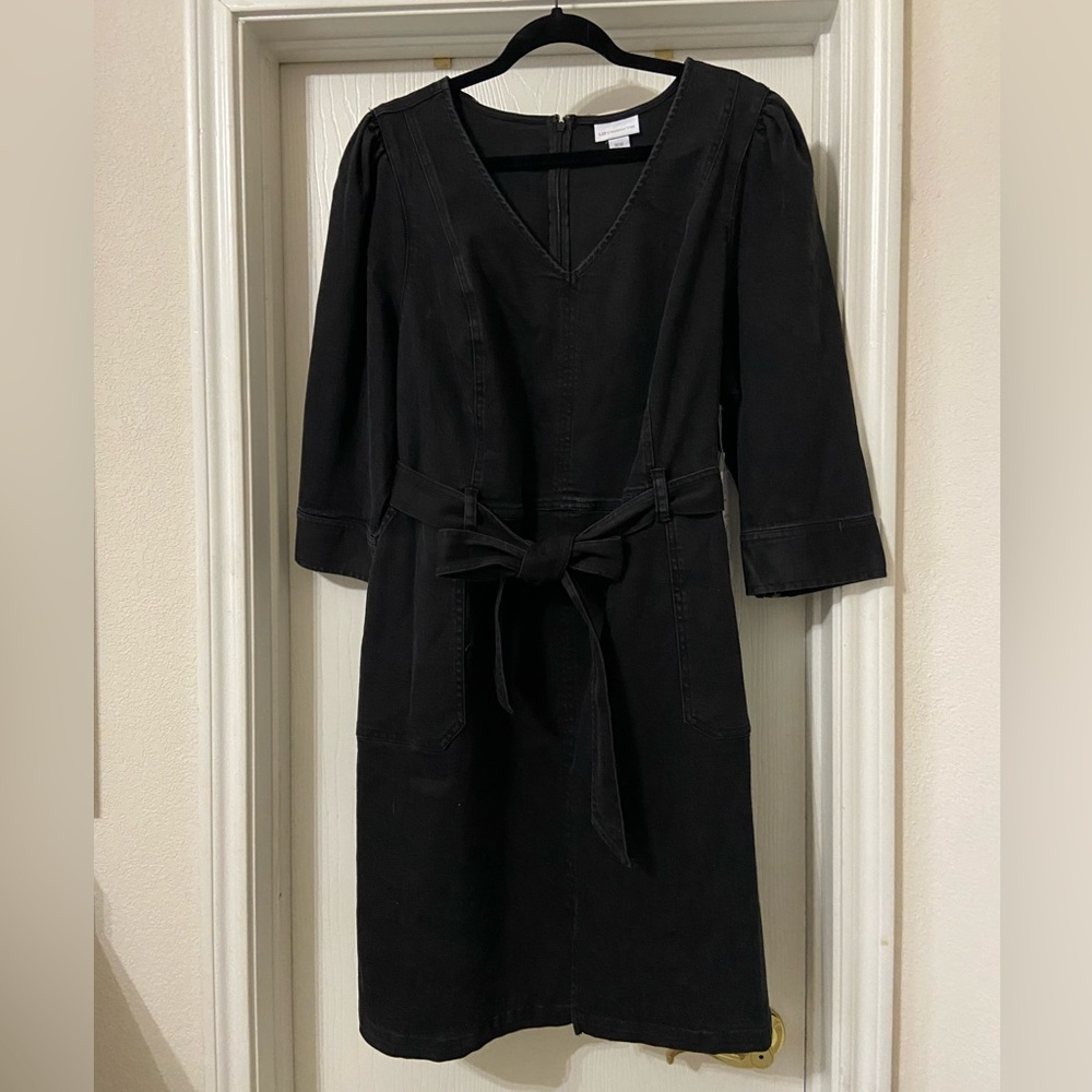 LIZ CLAIBORNE Black Denim Dress. NWT Size 16W
